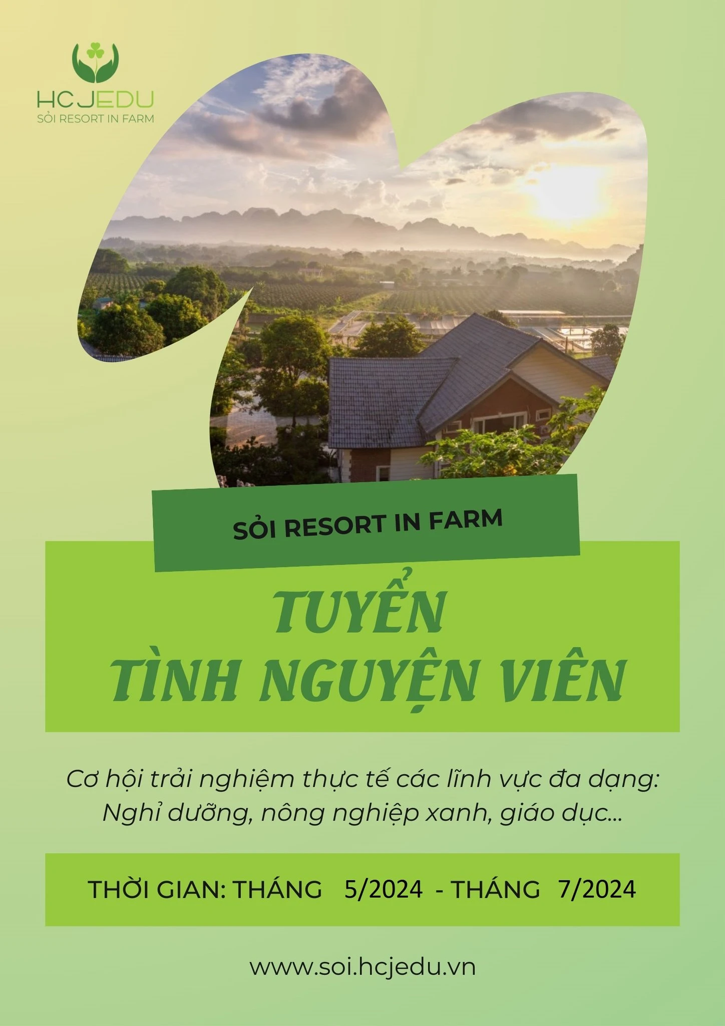TUYỂN TÌNH NGUYỆN VIÊN MÙA HÈ 2024