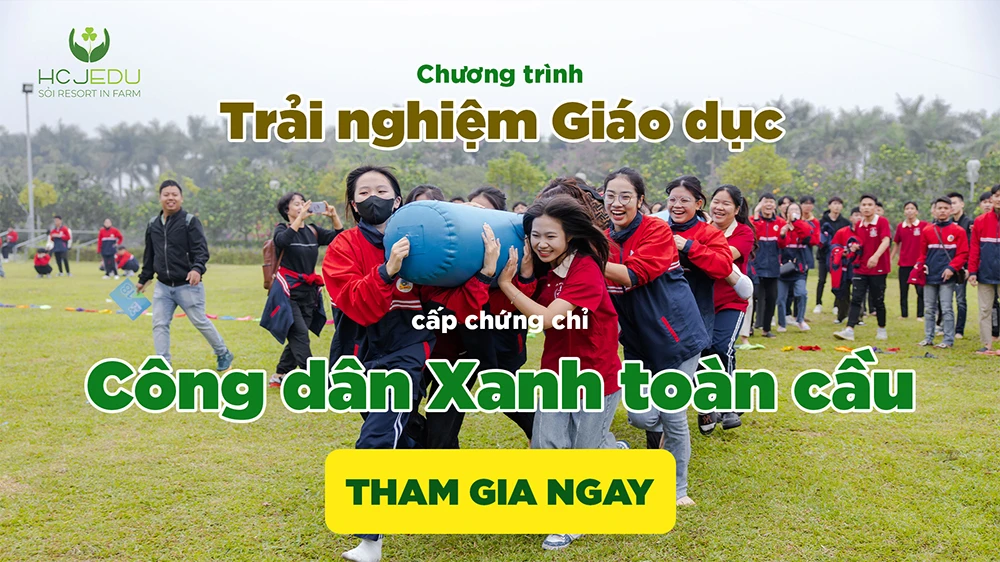 CHƯƠNG TRÌNH TRẢI NGHIỆM GIÁO DỤC CẤP CHỨNG CHỈ CÔNG DÂN XANH TOÀN CẦU DÀNH CHO HỌC SINH