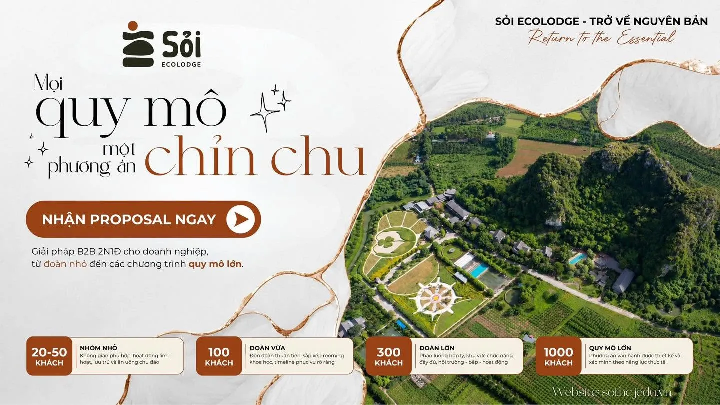 Địa Điểm Tổ Chức Teambuilding Gần Hà Nội Cho Đoàn 20–1.000 Khách